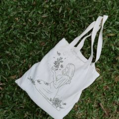 Floral Sketch Tote Bag – Eco Chic Everyday Carry