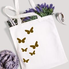 Butterfly Charm Tote Bag – Minimal & Stylish Everyday Carry
